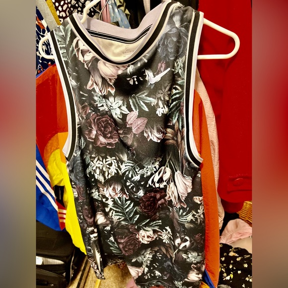 COPY - NWT Nike Dri-Fit Tennis Dress NWT Black Purple Floral Pattern (L) - Picture 5 of 8